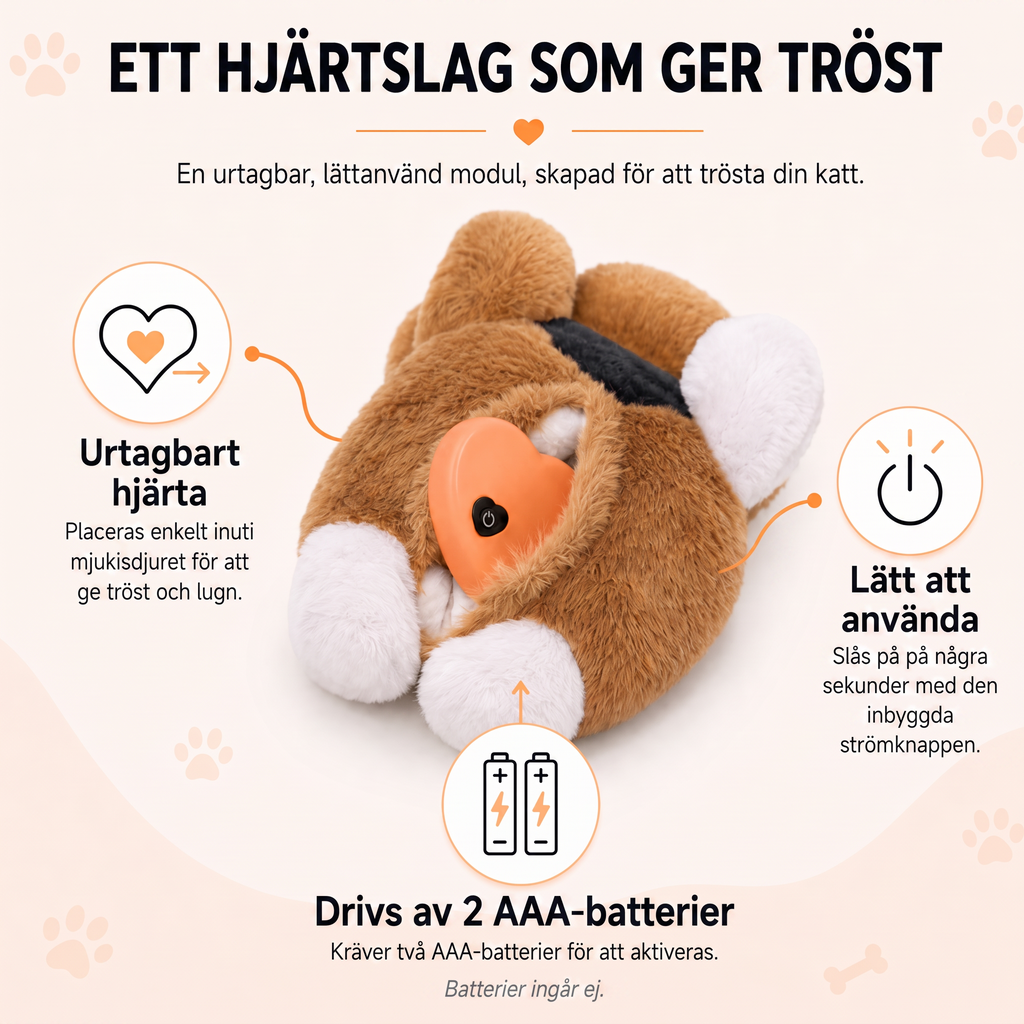 TryggTass - Lugnande Mjukisdjur För Katter